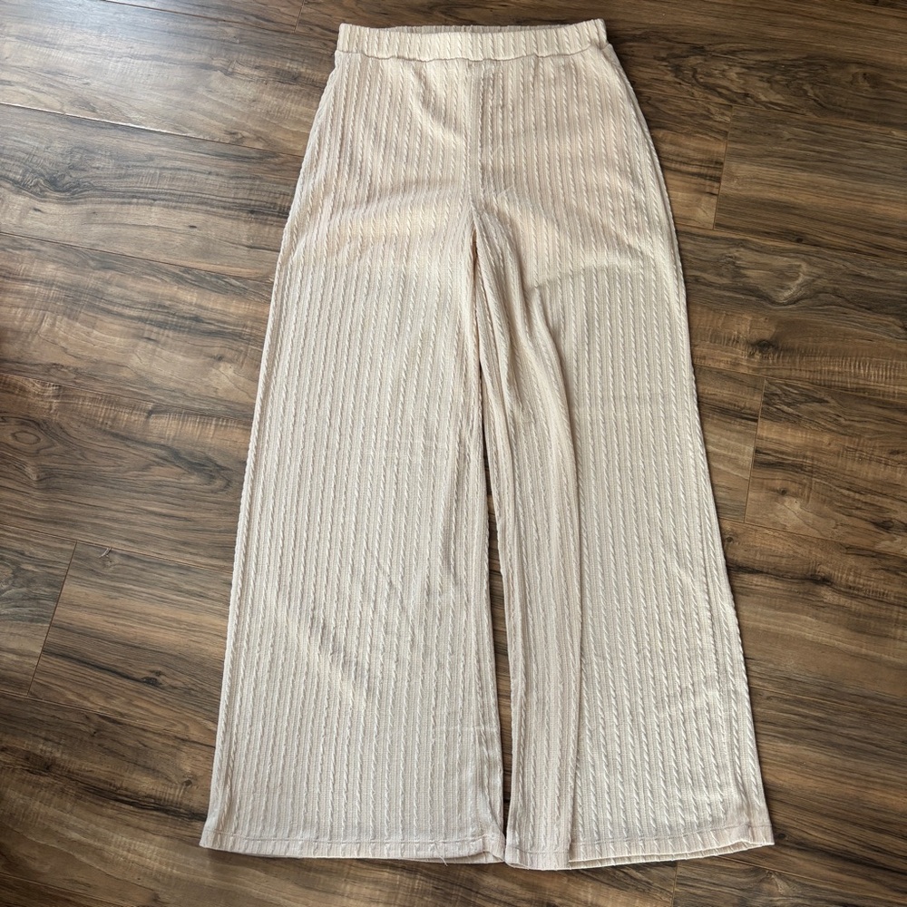 Wide Leg Knitted Pants